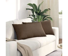 Sofa Pagalvės 2 vnt. audinys Ruda 80 x 40 cm