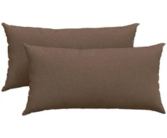 Sofa Pagalvės 2 vnt. audinys Ruda 80 x 40 cm