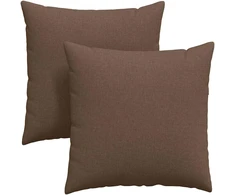 Sofa Pagalvės 2 pcs Ruda 80 x 80 cm audinys
