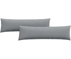 Sofa Pagalvės 2 vnt. audinys Šviesiai pilka 145 x 40 cm
