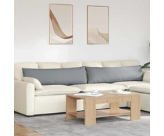 Sofa Pagalvės 2 vnt. audinys Šviesiai pilka 145 x 40 cm