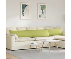 Sofa Pagalvės 2 vnt. audinys Šviesiai žalia 200 x 40 cm