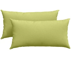 Sofa Pagalvės 2 vnt. audinys Šviesiai žalia 80 x 40 cm