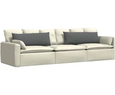 Sofa Pagalvės 2 pcs Tamsiai pilka 120 x 40 cm audinys