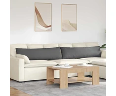 Sofa Pagalvės 2 pcs Tamsiai pilka 145 x 40 cm audinys