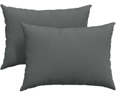 Sofa Pagalvės 2 vnt. audinys Tamsiai pilka 70 x 50 cm