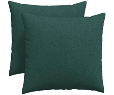 Sofa Pagalvės 2 vnt. audinys Tamsiai žalia 50 x 50 cm