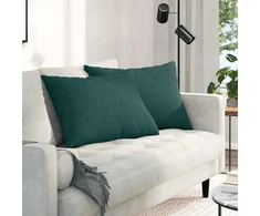 Sofa Pagalvės 2 vnt. audinys Tamsiai žalia 70 x 50 cm