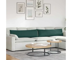 Sofa Pagalvės 2 vnt. audinys Tamsiai žalia 145 x 40 cm