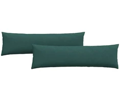 Sofa Pagalvės 2 vnt. audinys Tamsiai žalia 145 x 40 cm