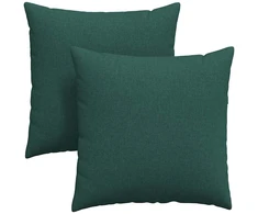 Sofa Pagalvės 2 pcs Tamsiai žalia 60 x 60 cm audinys