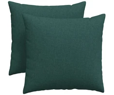Sofa Pagalvės 2 vnt. audinys Tamsiai žalia 45 x 45 cm