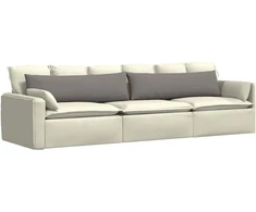 Sofa Pagalvės 2 pcs Taupe 145 x 40 cm audinys
