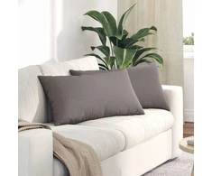 Sofa Pagalvės 2 pcs Taupe 80 x 40 cm audinys