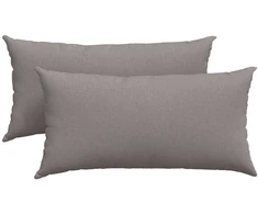 Sofa Pagalvės 2 pcs Taupe 80 x 40 cm audinys
