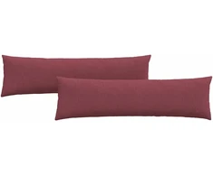 Sofa Pagalvės 2 vnt. audinys Vyno raudona 145 x 40 cm