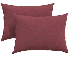 Sofa Pagalvės 2 vnt. audinys Vyno raudona 70 x 50 cm