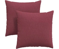Sofa Pagalvės 2 vnt. audinys Vyno raudona 60 x 60 cm