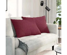 Sofa Pagalvės 2 vnt. audinys Vyno raudona 70 x 50 cm