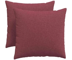 Sofa Pagalvės 2 vnt. audinys Vyno raudona 50 x 50 cm