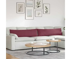 Sofa Pagalvės 2 vnt. audinys Vyno raudona 145 x 40 cm
