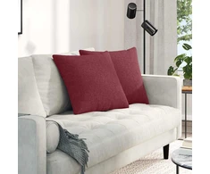 Sofa Pagalvės 2 vnt. audinys Vyno raudona 50 x 50 cm