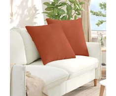 Sofa Pagalvės 2 pcs Raudona oranžinė 80 x 80 cm