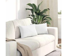 Sofa Pagalvės 2 vnt. audinys Balta 50 x 30 cm