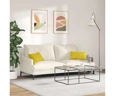 Sofa Pagalvės 2 pcs Geltona 50 x 30 cm Kordūrinis audinys