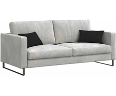 Sofa Pagalvės 2 pcs Juoda 50 x 30 cm audinys