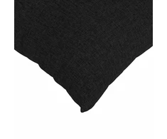 Sofa Pagalvės 2 pcs Juoda 50 x 30 cm audinys