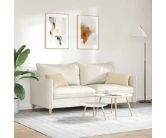 Sofa Pagalvės 2 vnt. audinys Kreminė 50 x 30 cm