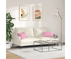 Sofa Pagalvės 2 vnt. audinys Rožinė 50 x 30 cm