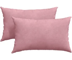 Sofa Pagalvės 2 pcs Rožinė 50 x 30 cm Kordūrinis audinys