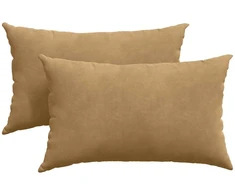 Sofa Pagalvės 2 pcs Ruda 50 x 30 cm Kordūrinis audinys