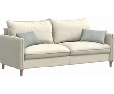 Sofa Pagalvės 2 pcs Šviesiai pilka 50 x 30 cm