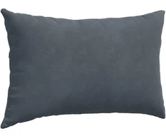 Sofa Pagalvės 2 pcs Tamsiai pilka 50 x 30 cm Kordūrinis audinys