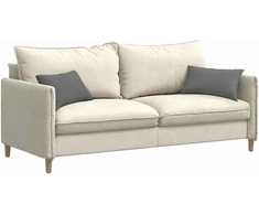 Sofa Pagalvės 2 vnt. audinys Tamsiai pilka 50 x 30 cm