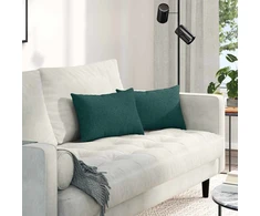 Sofa Pagalvės 2 vnt. audinys Tamsiai žalia 50 x 30 cm