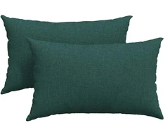 Sofa Pagalvės 2 vnt. audinys Tamsiai žalia 50 x 30 cm