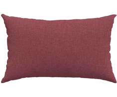 Sofa Pagalvės 2 pcs Vyno raudona 50 x 30 cm audinys