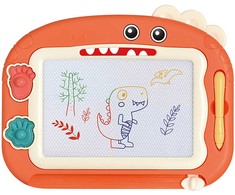 Spalvota magnetinė piešimo lenta su dino spaudukais WOOPIE