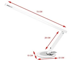 Activeshop Stalinė lempa LED 8W ALUMINUM Baltas