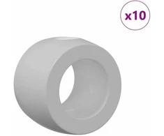 Stalo futbolo guoliai 10 pcs Juodas 3 x 3 x 2,1 cm PP