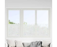 Elektrostatinė langų plėvelė Gėlių raštas 90 x 500 cm PVC