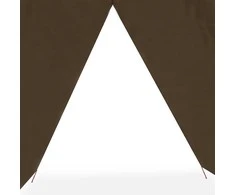 Stovyklavimo tentas, rudas, 451x420cm, atsparus vandeniui