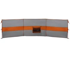 Stovyklavimo uždanga nuo vėjo, pilka ir oranžinė, 490x123 cm