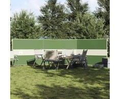 Stovyklavimo uždanga nuo vėjo, žalia, 490x123 cm