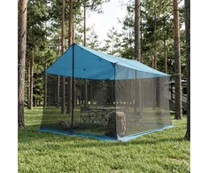 Stovyklinė plėvelė su tinkleliu 340 x 260 x 220 cm Mėlyna