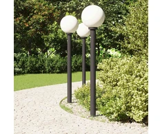 Pakabinamas šviestuvas Stulpeliniai šviestuvai su jutikliu, 3 vnt., 120 cm, juodi, IP44